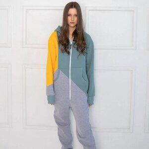 Unisex Adult Onesies in Comfy Cotton With Zipper, Hood, Pockets